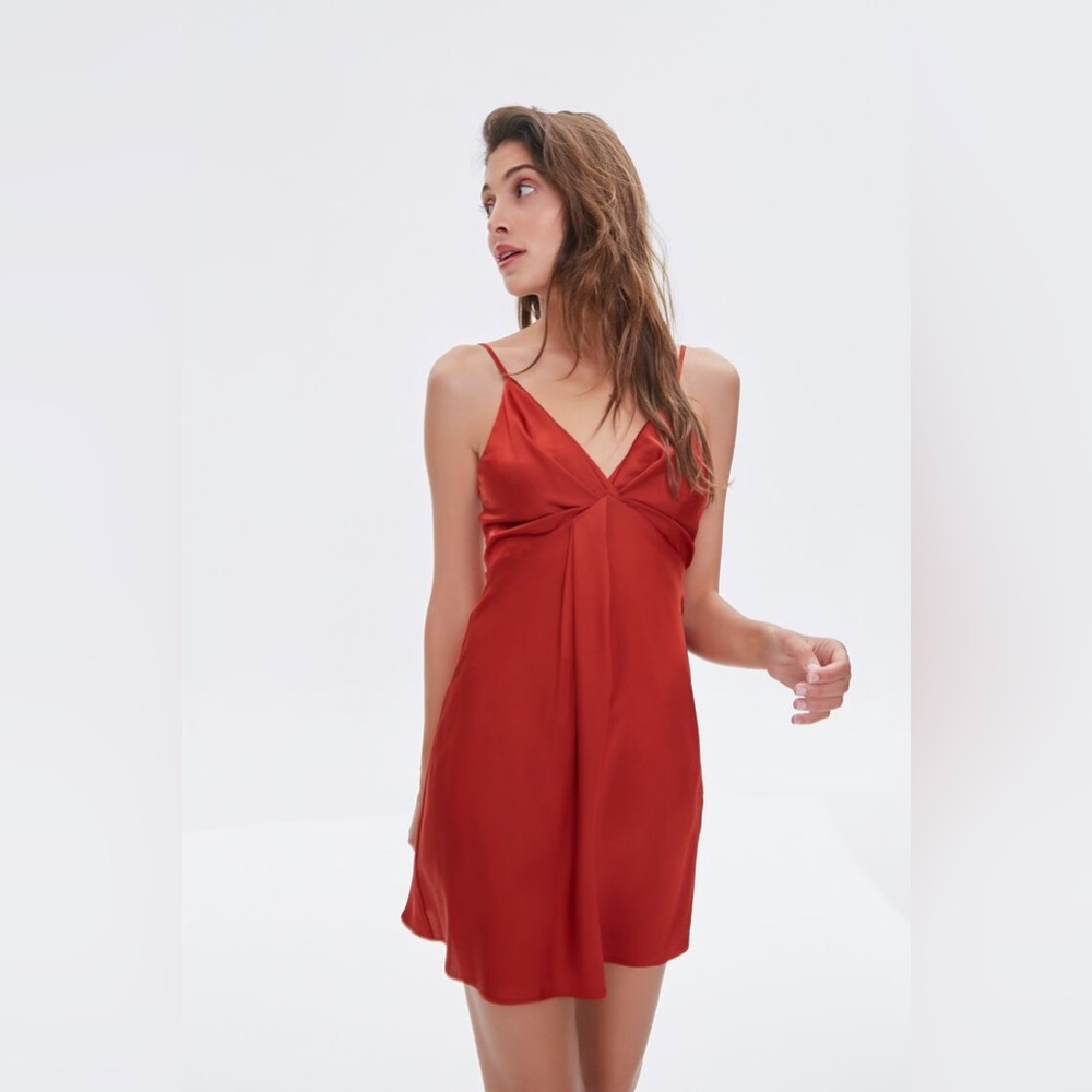 Satin Mini Dress
